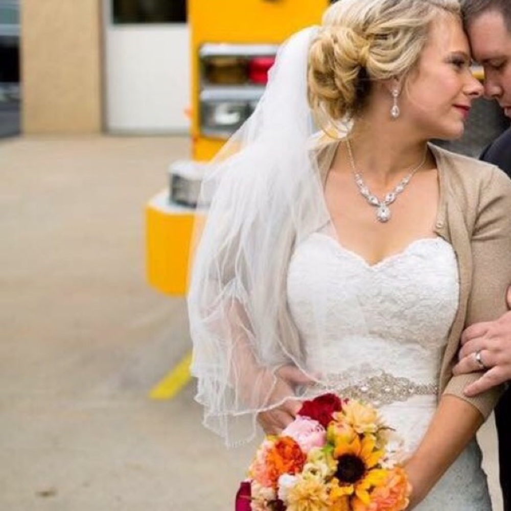 David's Bridal Fingertip Veil